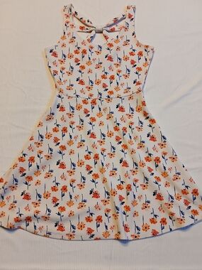 Maurices Fit And Flare Dress Size Small Floral With Back Cutout And Straps